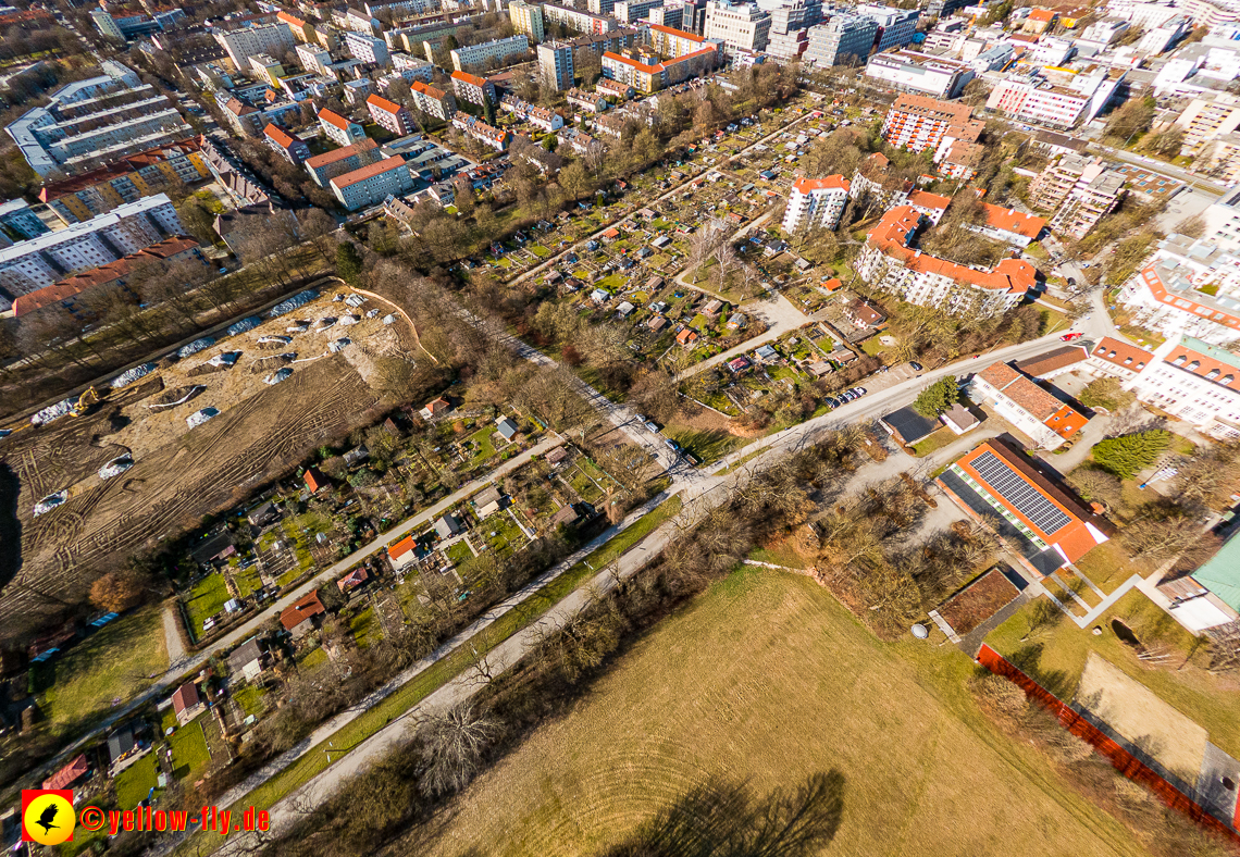 20.02.2023 - der Hachinger Bach zwischen Berg am Laim und Neuperlach